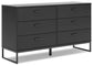 Socalle Queen Panel Headboard with Dresser, Chest and Nightstand