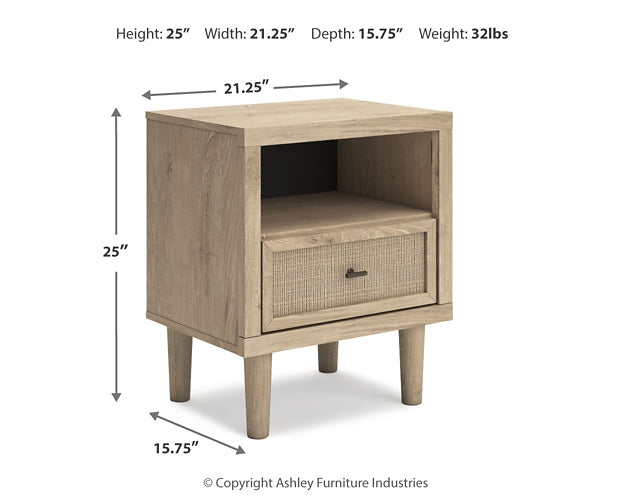 Cielden King Panel Headboard with Mirrored Dresser and Nightstand