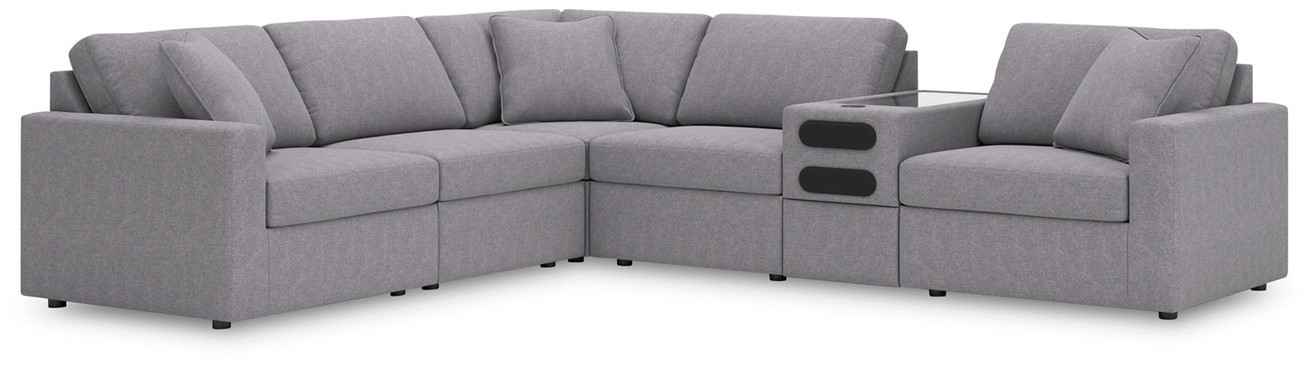 Modmax 6-Piece Sectional with Audio Console