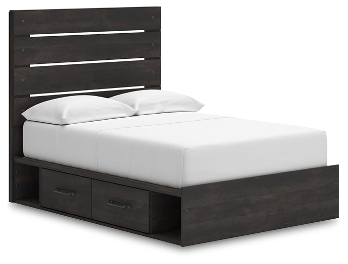 Hollivern Full Panel Bed with Storage