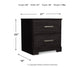 Belachime Twin Panel Bed with Nightstand