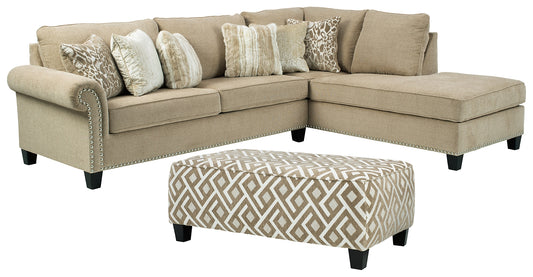 Dovemont 2-Piece Sectional with Ottoman