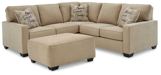 Lucina 2-Piece Sectional with Ottoman