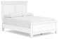 Fortman Full Panel Bed with Mirrored Dresser and Nightstand